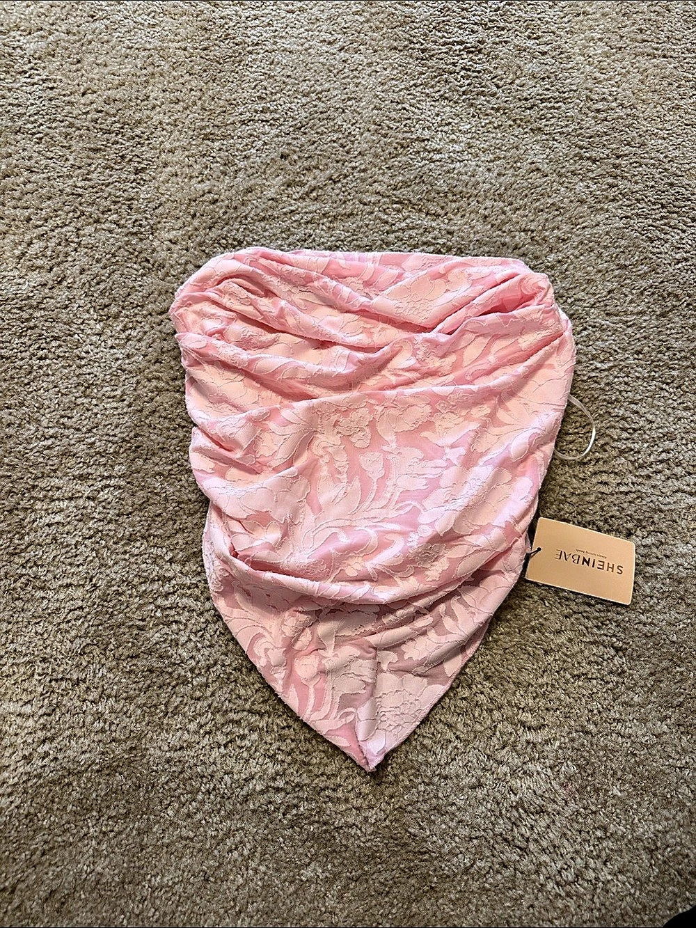 SHENIIN Pink Floral Swim Coverup NWT